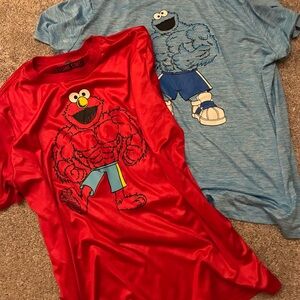 Sesame Street Graphic Tee - Red with Black Logo
